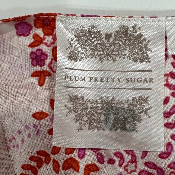 Anthropologie Plum Pretty Sugar Bridal Robe Red/Purple Floral - NIP - Picture 7 of 8